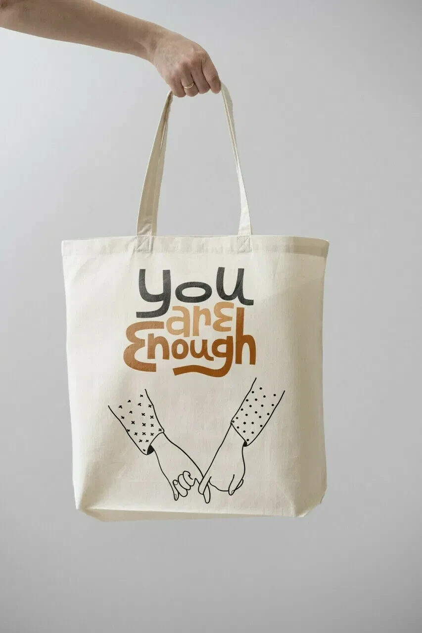 Πάνινη τσάντα δώρο για τους κολλητούς "Υou are enough"